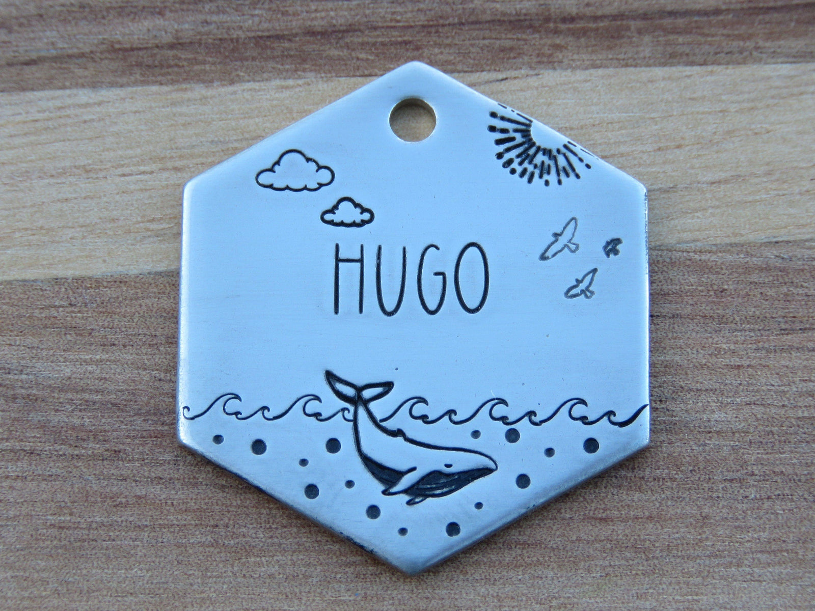 Native Wolf Pet Tags HUGO