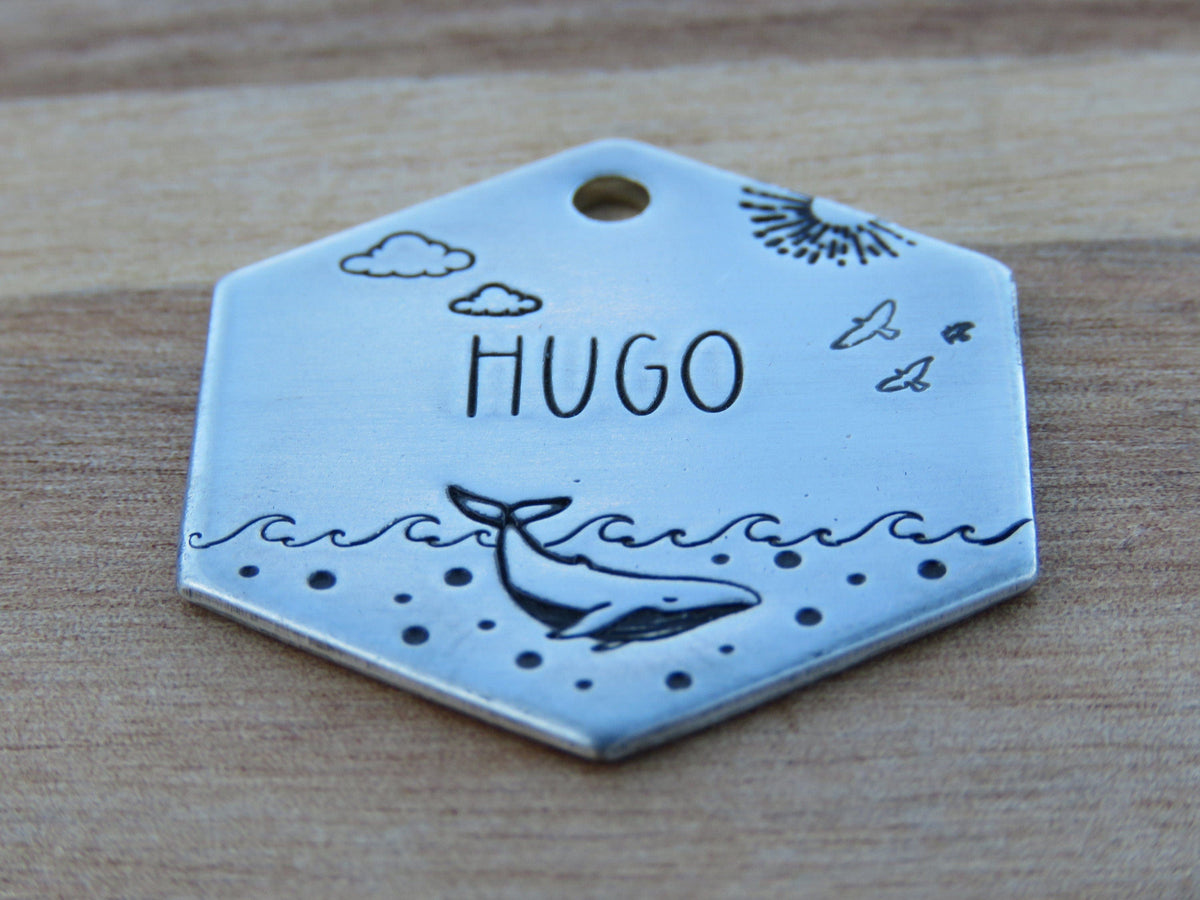 Native Wolf Pet Tags HUGO