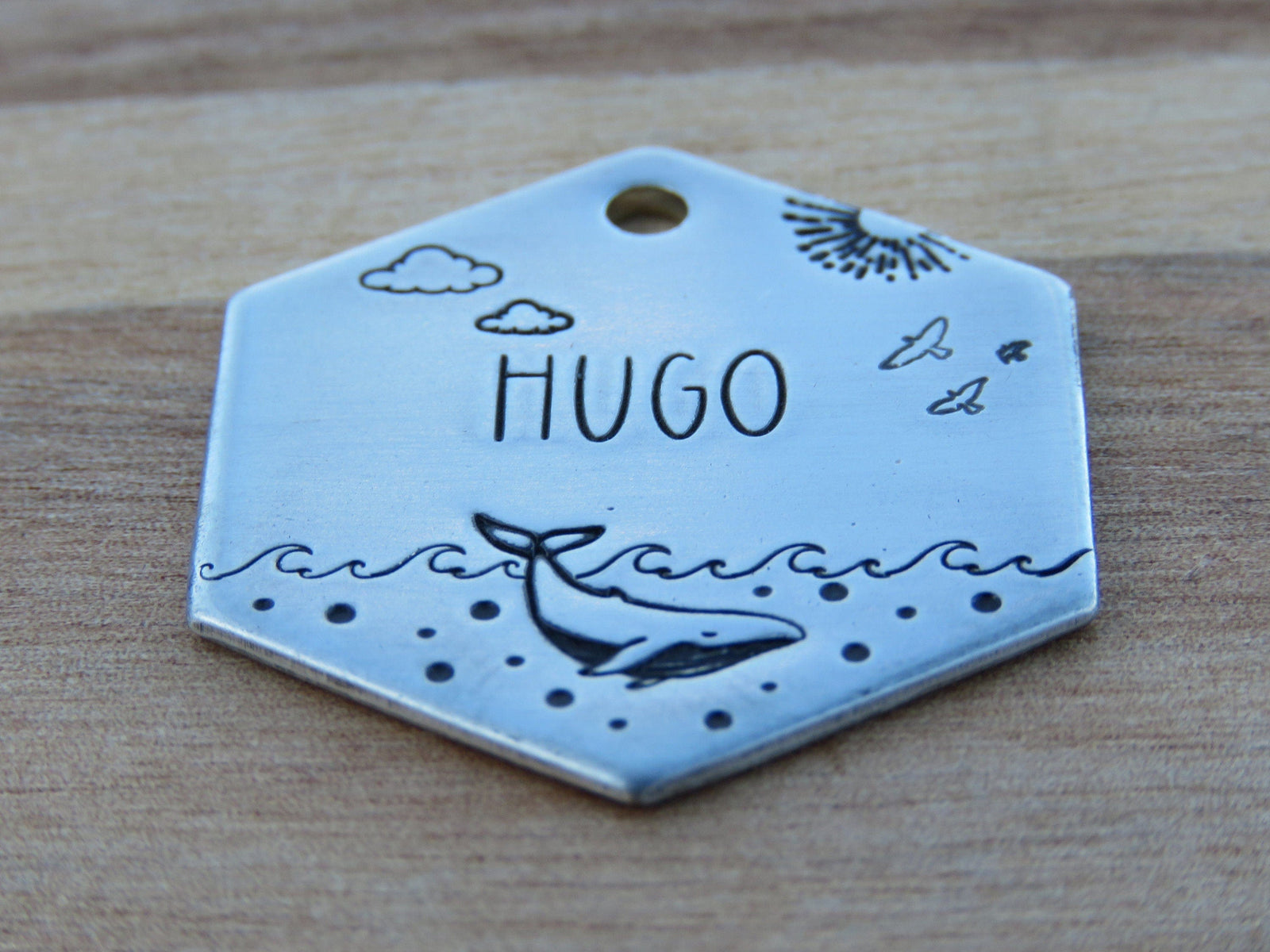 Native Wolf Pet Tags HUGO