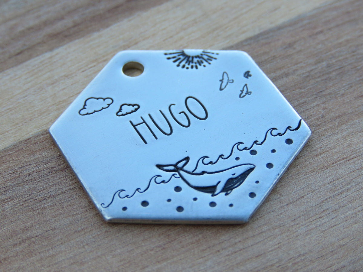 Native Wolf Pet Tags HUGO
