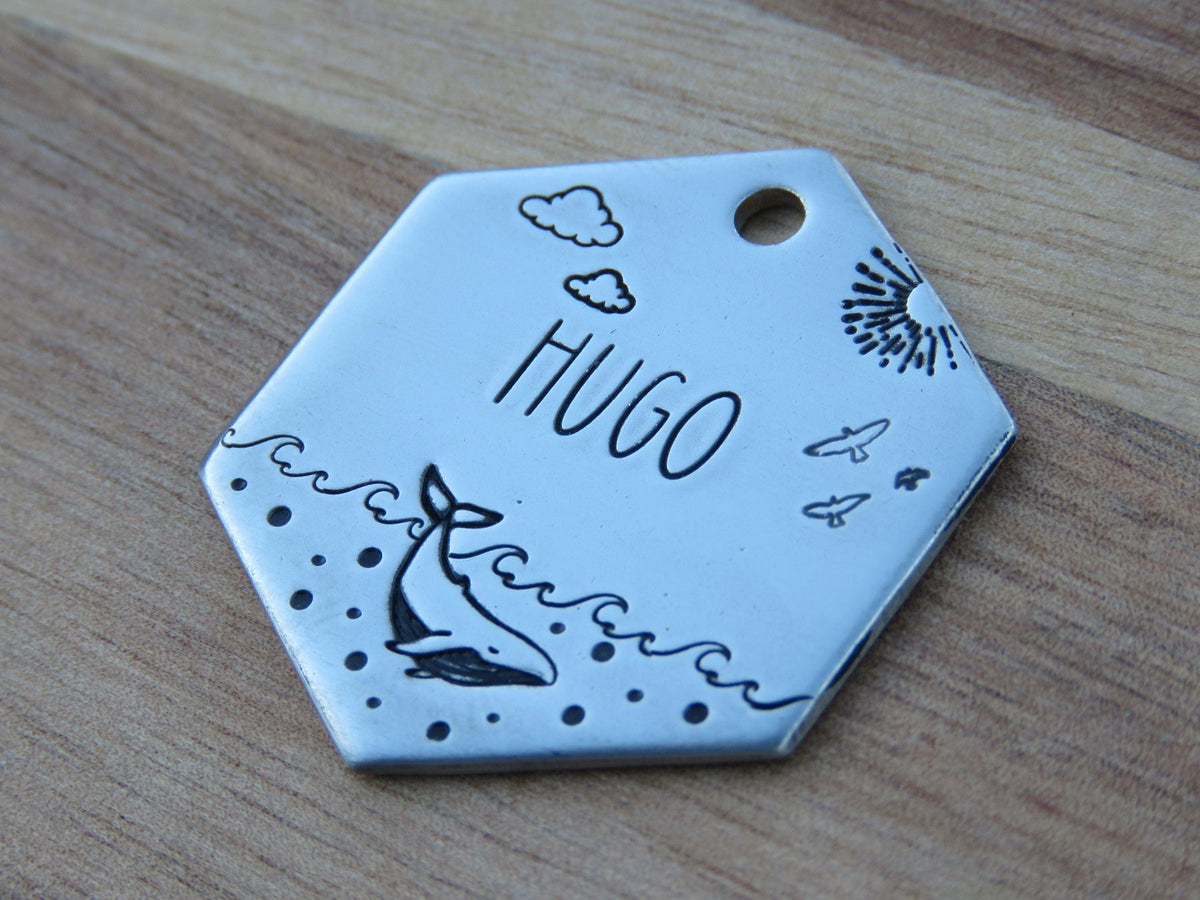 Native Wolf Pet Tags HUGO
