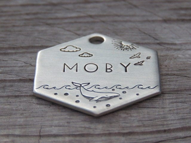 Native Wolf Pet Tags HUGO