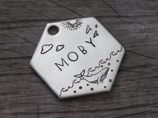 Native Wolf Pet Tags HUGO