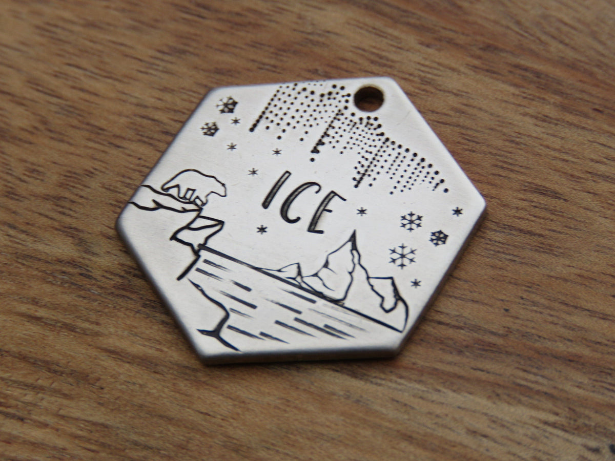 Native Wolf Pet Tags ICE