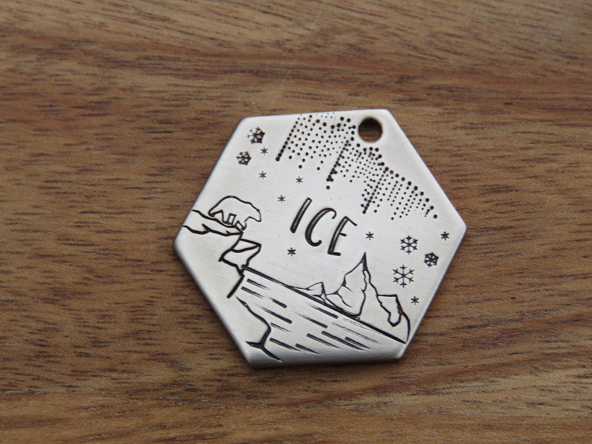Native Wolf Pet Tags ICE