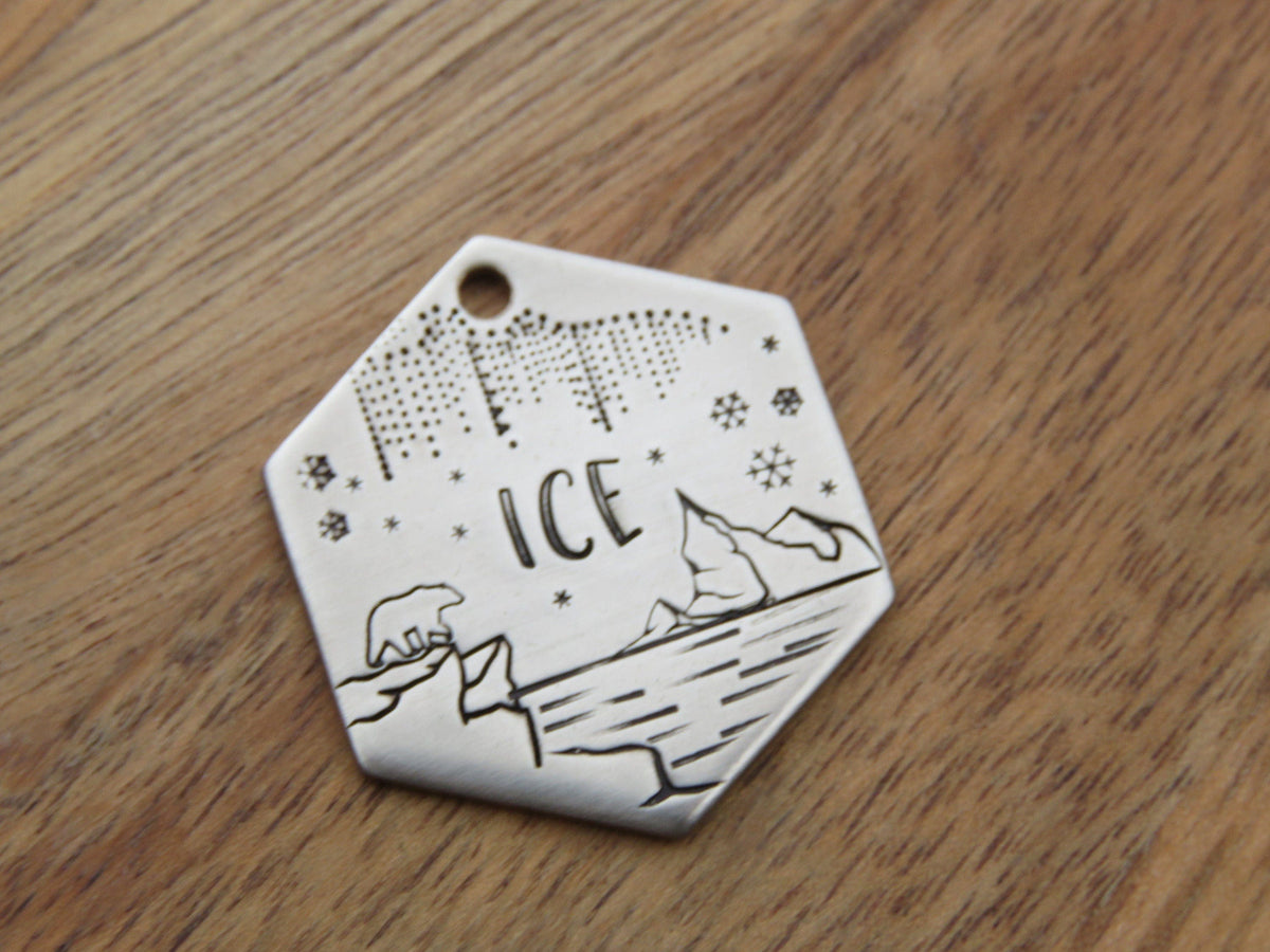 Native Wolf Pet Tags ICE