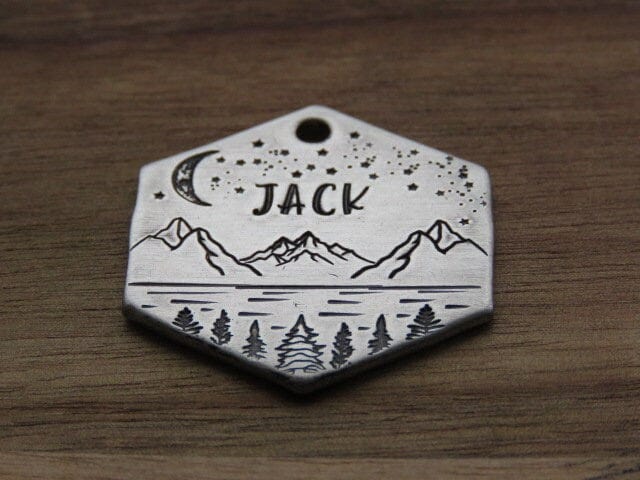 Native Wolf Pet Tags JACK
