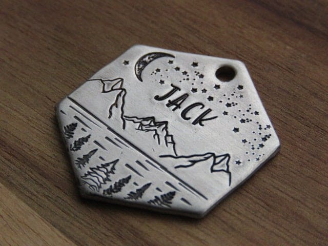 Native Wolf Pet Tags JACK