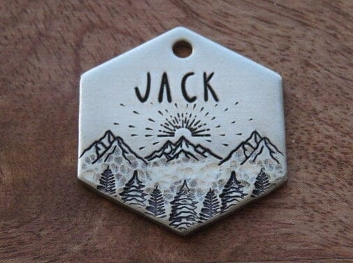 Native Wolf Pet Tags JACK