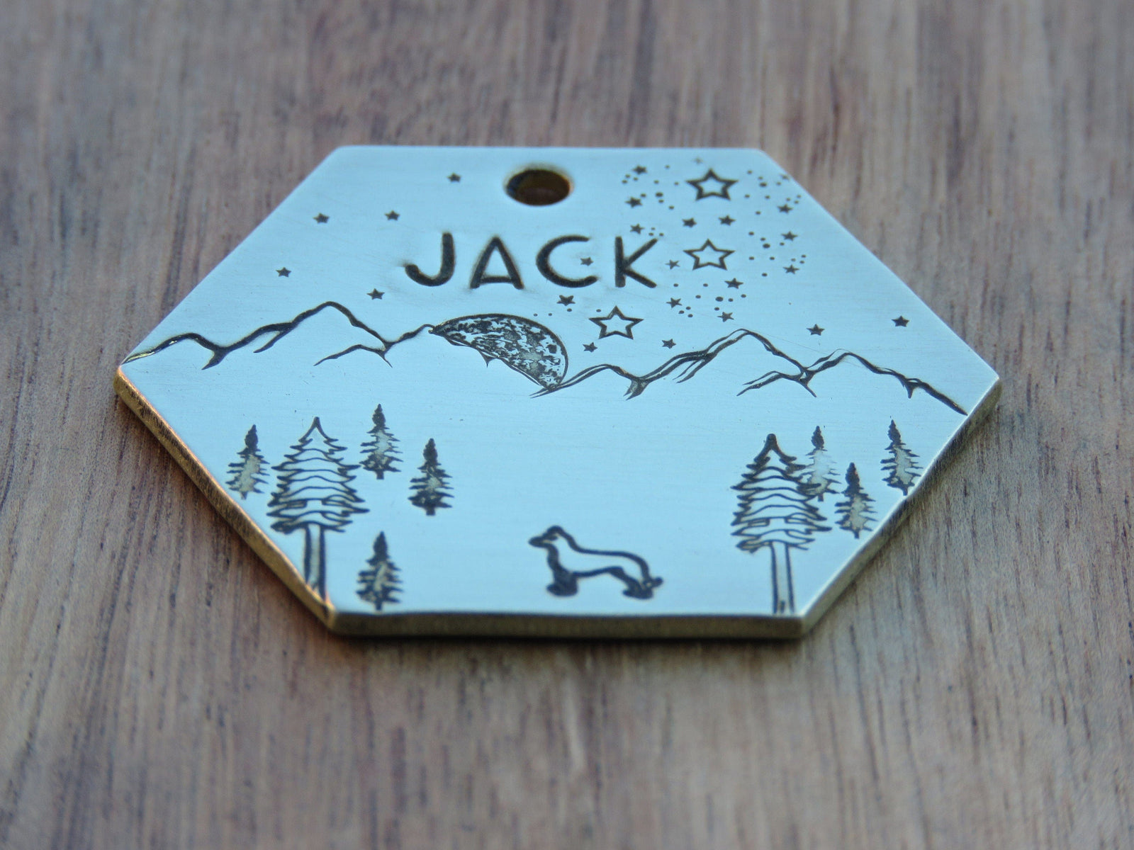 Native Wolf Pet Tags JACK