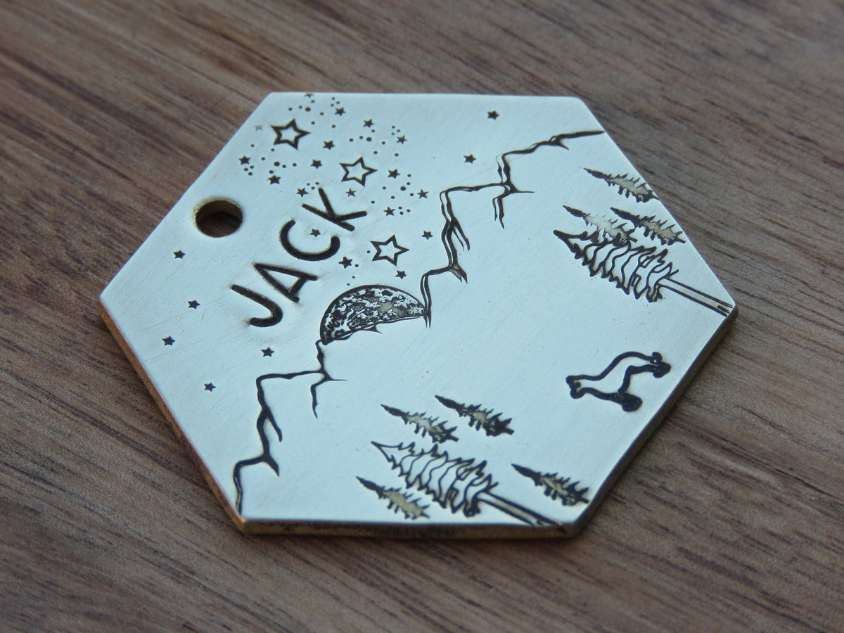 Native Wolf Pet Tags JACK