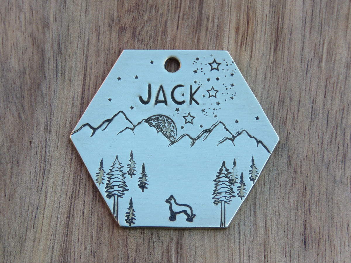Native Wolf Pet Tags JACK