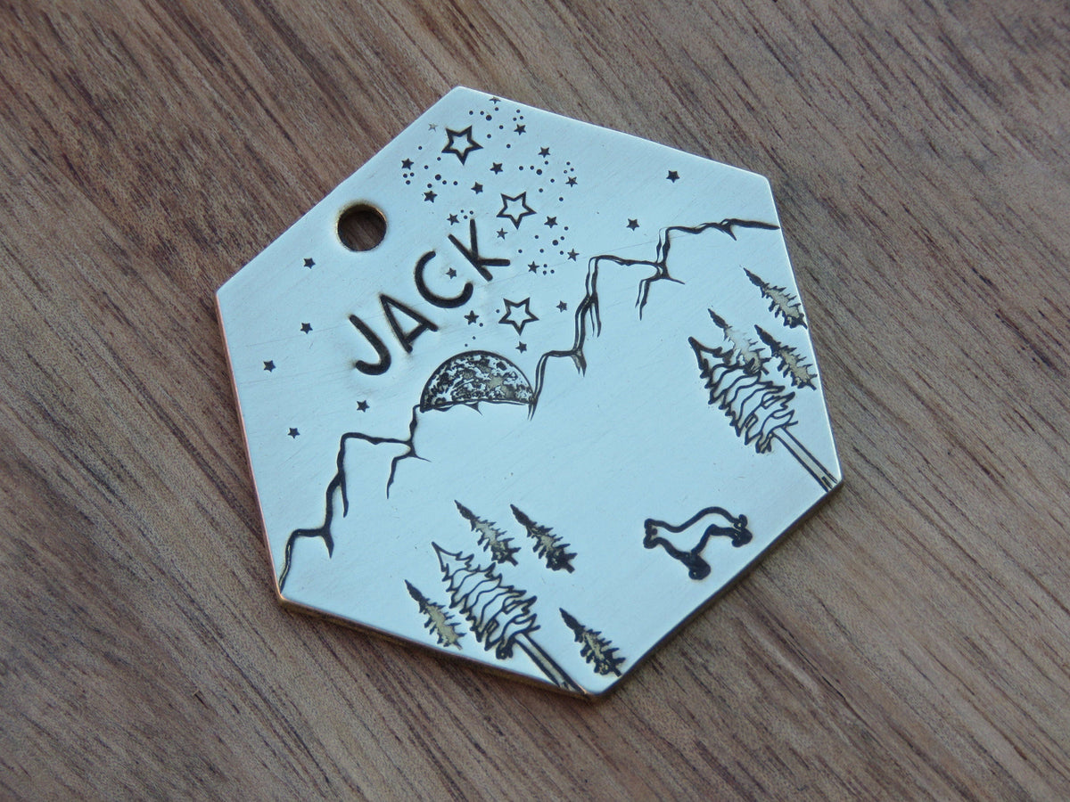 Native Wolf Pet Tags JACK