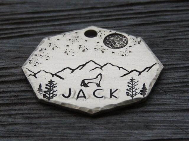 Native Wolf Pet Tags JACK