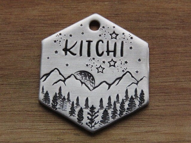 Native Wolf Pet Tags KITCHI