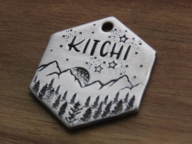 Native Wolf Pet Tags KITCHI