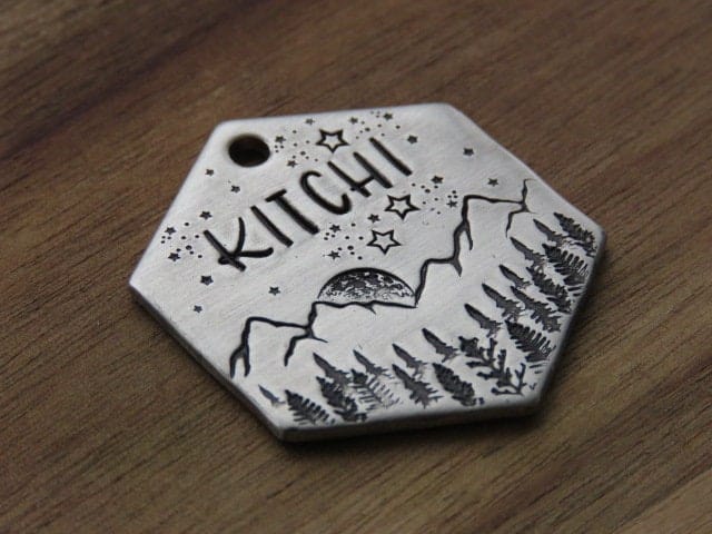 Native Wolf Pet Tags KITCHI