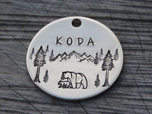 Native Wolf Pet Tags KODA