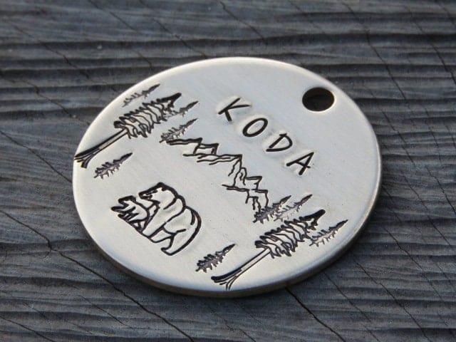 Native Wolf Pet Tags KODA