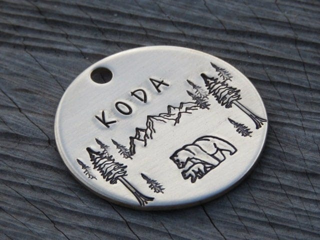 Native Wolf Pet Tags KODA