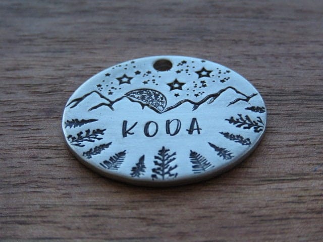 Native Wolf Pet Tags KODA