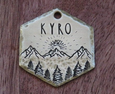 Native Wolf Pet Tags KYRO