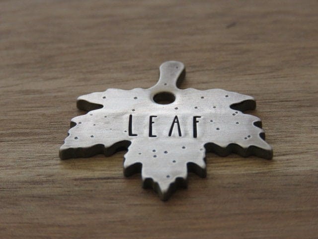 Native Wolf Pet Tags LEAF