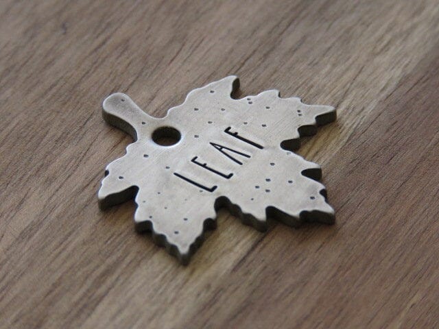 Native Wolf Pet Tags LEAF