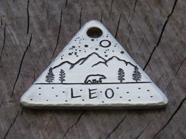 Native Wolf Pet Tags LEO