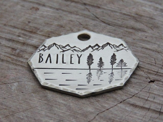 Native Wolf Pet Tags LILY