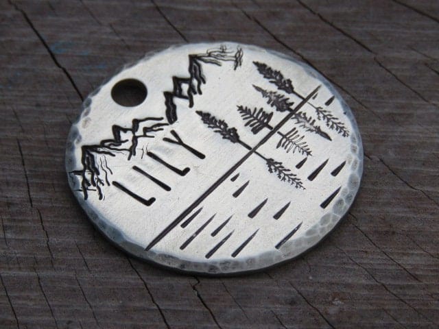 Native Wolf Pet Tags LILY