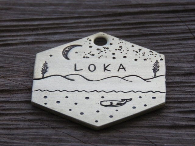 Native Wolf Pet Tags LOKA