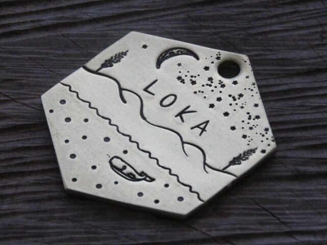 Native Wolf Pet Tags LOKA
