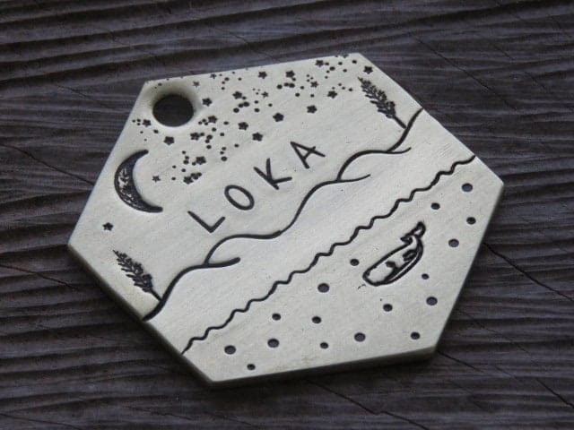 Native Wolf Pet Tags LOKA