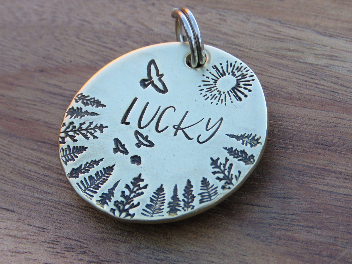 Native Wolf Pet Tags LUCKY