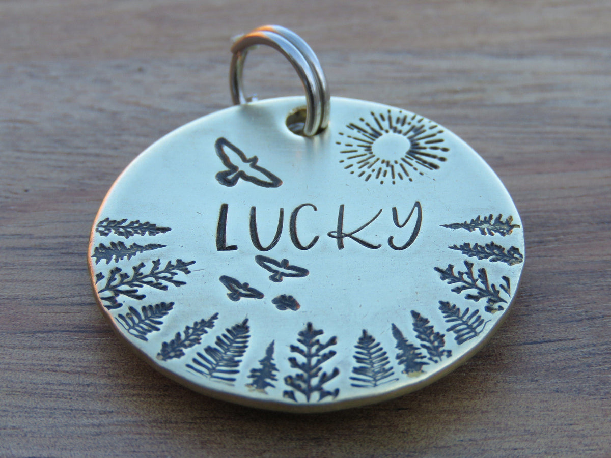 Native Wolf Pet Tags LUCKY