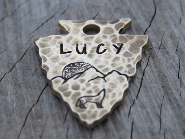 Native Wolf Pet Tags LUCY