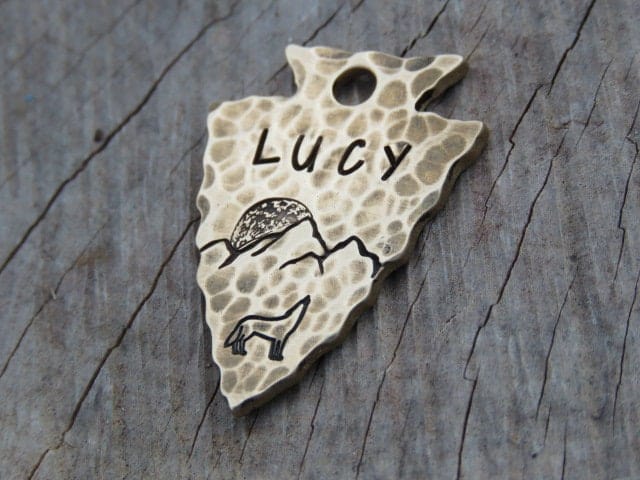 Native Wolf Pet Tags LUCY