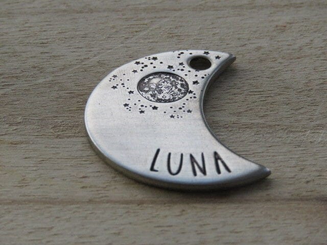 Moon clearance pet tag