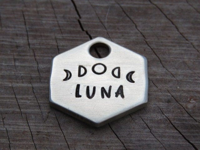 Native Wolf Pet Tags LUNA