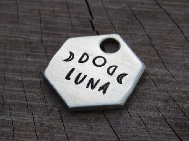 Native Wolf Pet Tags LUNA