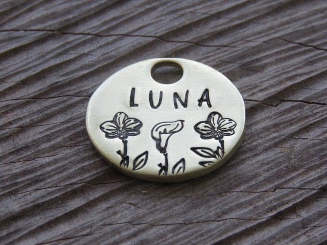 Native Wolf Pet Tags LUNA