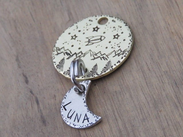 Native Wolf Pet Tags LUNA (DOUBLE)