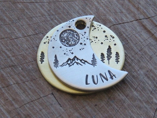 Native Wolf Pet Tags LUNA DOUBLE