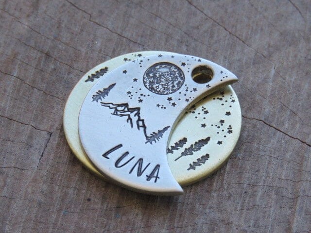 Native Wolf Pet Tags LUNA DOUBLE