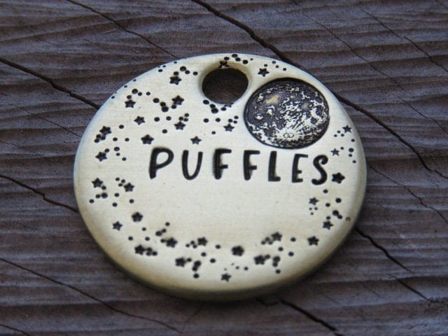 Native Wolf Pet Tags LUNE