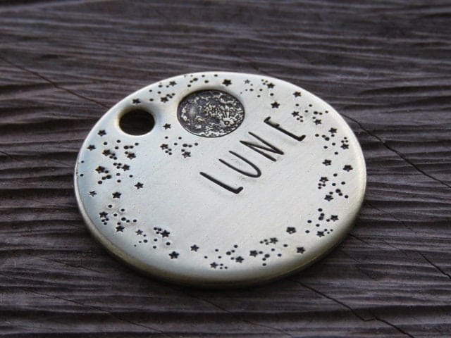 Native Wolf Pet Tags LUNE
