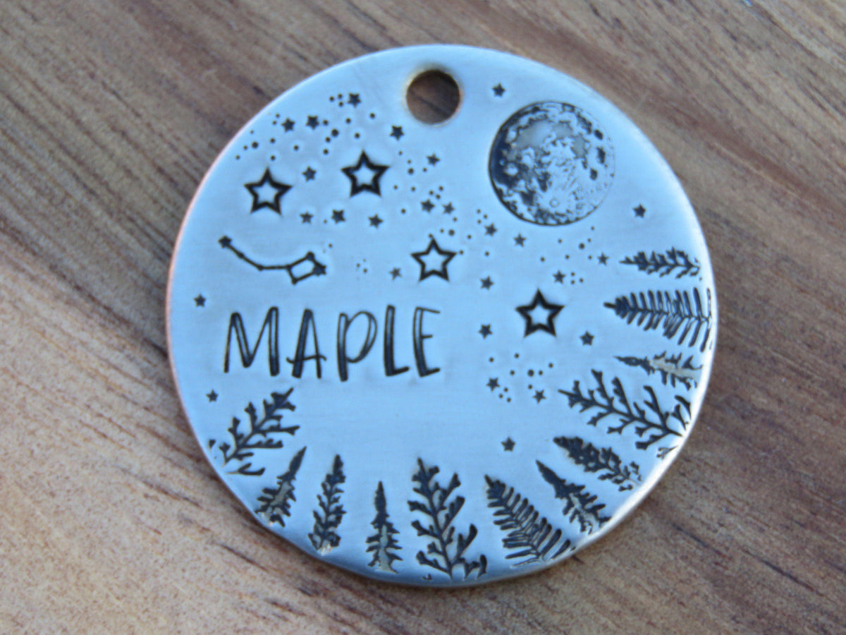 Native Wolf Pet Tags MAPLE