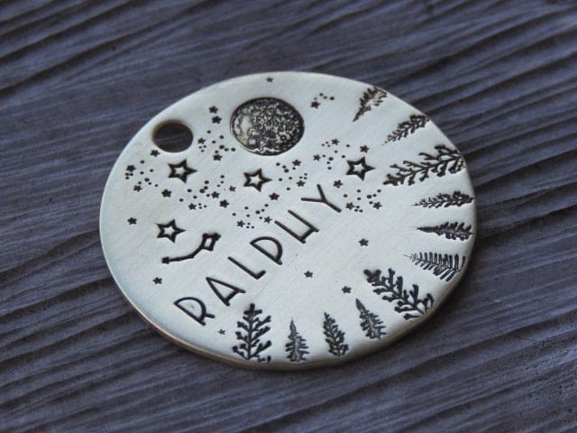 Native Wolf Pet Tags MAPLE