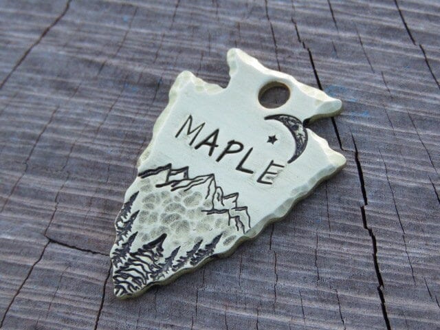 Native Wolf Pet Tags MAPLE
